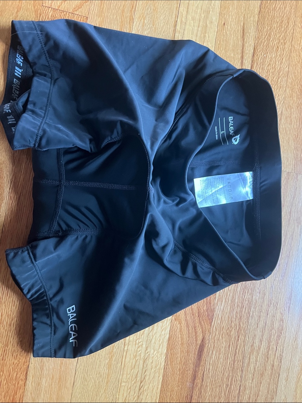 baleaf Cycling Shorts Women's 3D Padded bike shorts Black L non-roll grip legs